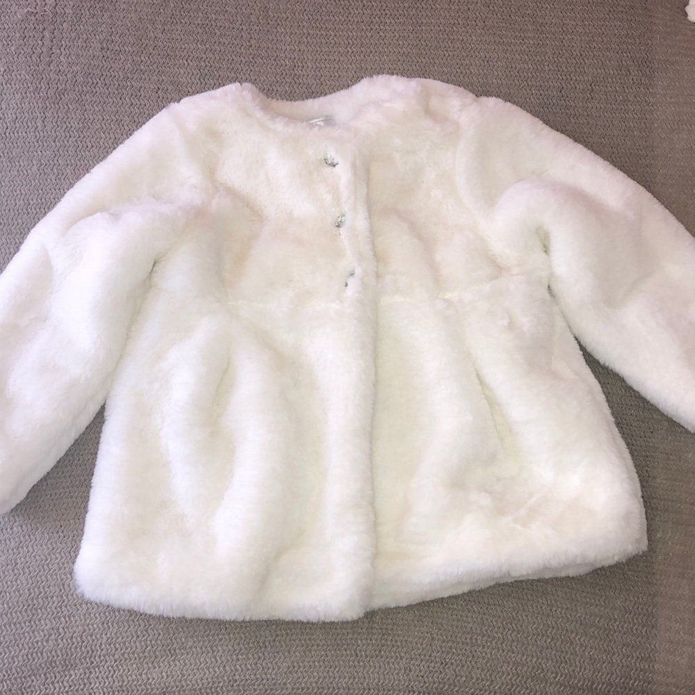 Gymboree Dressed Up White Coat w/Clear Buttons